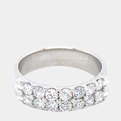14K Lab Grown Diamonds Double Row Band (2ctw) US 7