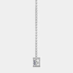 14K Solitaire Sideways Lab Grown Diamonds Pendant (3/4 ctw)
