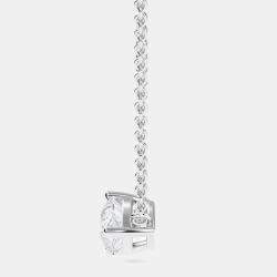 14K Solitaire Sideways Lab Grown Diamonds Pendant (3/4 ctw)