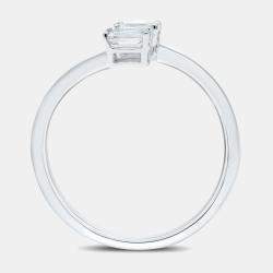 Pre Owned خاتم سوليتير ذو حجرين 14 قيراط (1/3 قيراط بالإجمال) مقاس 7 الولايات المتحدة