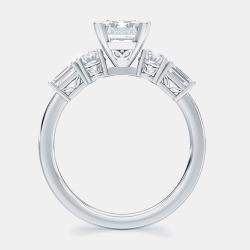 Pre Owned 5 Stone Mix Oval Solitaire Ring (1 1/4 ctw) US 7