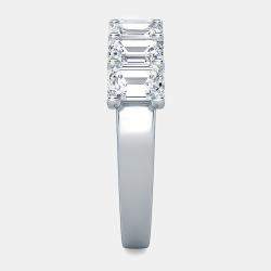 Pre Owned خاتم 7 ماسات مزروعة مخبريًا (1 قيراط بالإجمال) مقاس الولايات المتحدة 7