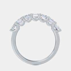 Pre Owned خاتم 7 ماسات مزروعة مخبريًا (1 قيراط بالإجمال) مقاس الولايات المتحدة 7