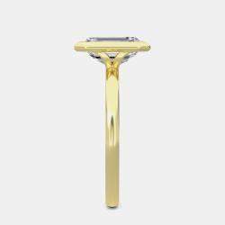 Pre Owned 14K Bazel Ec Solitaire Ring (1 ctw) US 7