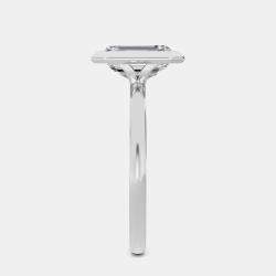 Pre Owned 14K Bazel Ec Sol Ring (1 1/2 ctw) US 7