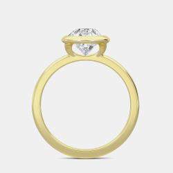 14K Bazel Solitaire Ring (2 ctw) US 7