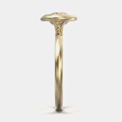 Pre Owned 14K Yellow Gold Bezel Set Round Solitaire Ring (1.50 ctw) US 7