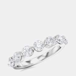 Pre Owned 14K Round 7 Stones Band (1 ctw) US 7