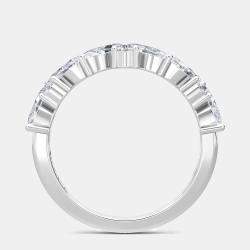 14K White Gold Fancy Lab Grown Band (1 3/4 ctw) US 7