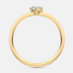 Pre Owned خاتم صغير على شكل طائرة ورقية من الذهب عيار 14 قيراط (1/4 إجمالي قيراط الوزن) مقاس الولايات المتحدة 7