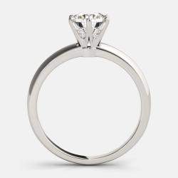 Pre Owned خاتم سوليتير سادة مستدير 14 قيراط (3/4 قيراط إجمالي) بمقاس الولايات المتحدة 7