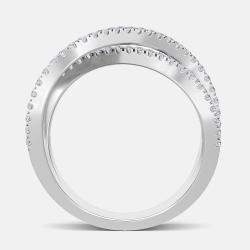 14K White Gold Baguette Fashion Band (2.30 ctw) US 7