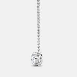 Pre Owned 5.00 Ct Round 14K White Gold Lab Grown Diamonds Solitaire 4 Prong Pendant