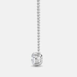 Pre Owned 6.00 Ct Round 14K White Gold Lab Grown Diamonds Solitaire 4 Prong Pendant