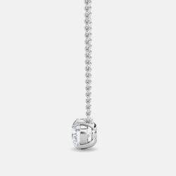 Pre Owned 7.00 Ct Round 14K White Gold Lab Grown Diamonds Solitaire 4 Prong Pendant