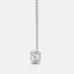 Pre Owned 8.00 Ct Round 14K White Gold Lab Grown Diamonds Solitaire 4 Prong Pendant