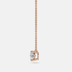 Pre Owned 6.00 Ct Round 14K Rose Gold Lab Grown Diamonds Solitaire 4 Prong Pendant