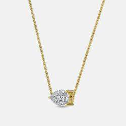 Pre Owned 8.00 Ct Pear 14K Yellow Gold Lab Grown Diamonds Solitaire 3 Prong Pendant
