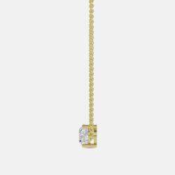 Pre Owned 8.00 Ct Pear 14K Yellow Gold Lab Grown Diamonds Solitaire 3 Prong Pendant