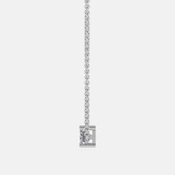 Pre Owned 4.00 Ct Emerald 14K White Gold Lab Grown Diamonds Solitaire 4 Prong Pendant