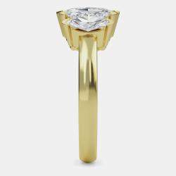 Pre Owned خاتم زفاف 14 قيراط 5 ألماس ماركيز مزروع مخبرياً (1 5/8 قيراط) مقاس 7 الولايات المتحدة