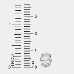 Pre Owned 14K Oval Cut Solitaire Lab Grown Diamonds Earrings (1 Ctw)