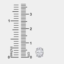 Pre Owned 14K Oval Cut Solitaire Lab Grown Diamonds Earrings (1 Ctw)