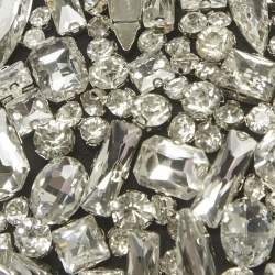 Pre Owned فستان مادوه كريب أسود بتفاصيل مقطعة ماكسي مقاس صغير