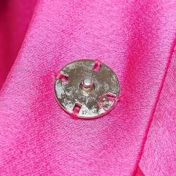M.A.E Pink Satin and Chiffon Gathered Generation Dress with Cape S