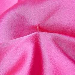M.A.E Pink Satin and Chiffon Gathered Generation Dress with Cape S