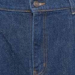 مملوكة مسبقًا Magda Butrym Navy Blue Denim Midi Skirt M