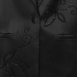 Magda Butrym Black Silk and Wool Blazer S