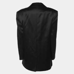 Magda Butrym Black Silk and Wool Blazer S