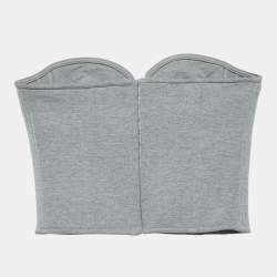 Magda Butrym Grey Jersey Corset Top S