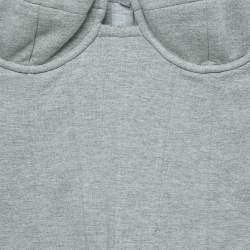 Magda Butrym Grey Jersey Corset Top S