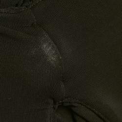 Pre Owned Magda Butrym Black Cut-Out Jersey Ruche Mini Dress S