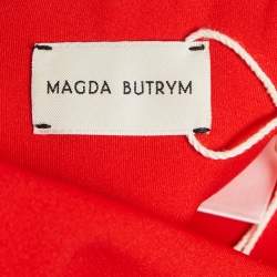 مملوكة مسبقًا Magda Butrym Red Jersey Knit Corset Mini Dress S 