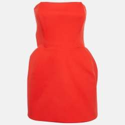 مملوكة مسبقًا Magda Butrym Red Jersey Knit Corset Mini Dress S 