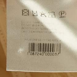 Pre Owned فستان ماجدا بوترم قصير أبيض من حرير بتفاصيل منظمة مقاس صغير - سمول