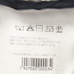 Pre Owned Magda Butrym Multicolour Floral Print Jersey Ruched Mini Dress S