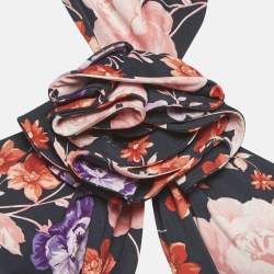 Pre Owned Magda Butrym Multicolour Floral Print Jersey Ruched Mini Dress S