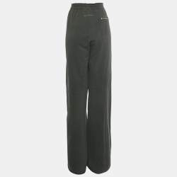 Pre Owned Maison Martin Margiela Grey Cotton Distressed Raw Hem Track Pants XS