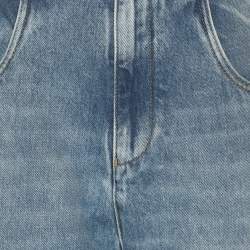 مملوكة مسبقًا بنطلون جينز ميزون مارتن مارجيلًا دَنيم أزرق واسع الساق مقاس كبير