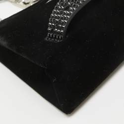 Maison Margiela Black Velvet Micro Embellished Snatched Hobo