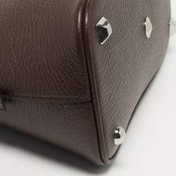 مملوكة مسبقًا حقيبة ميزون مارتين مارغالا دارك براون قماش وجلد