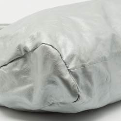 Pre Owned Maison Martin Margiela Silver Leather Shoulder Bag