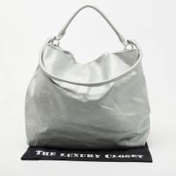 Pre Owned Maison Martin Margiela Silver Leather Shoulder Bag