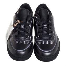 Pre Owned Maison Margiela x Reebok Dark Grey Leather Project 0 Low Top Sneaker Size 36