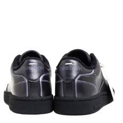 Pre Owned Maison Margiela x Reebok Dark Grey Leather Project 0 Low Top Sneaker Size 36