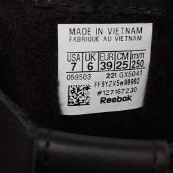 Maison Martin Margiela X Reebok Black Leather Tabi High Top Sneakers Size 39